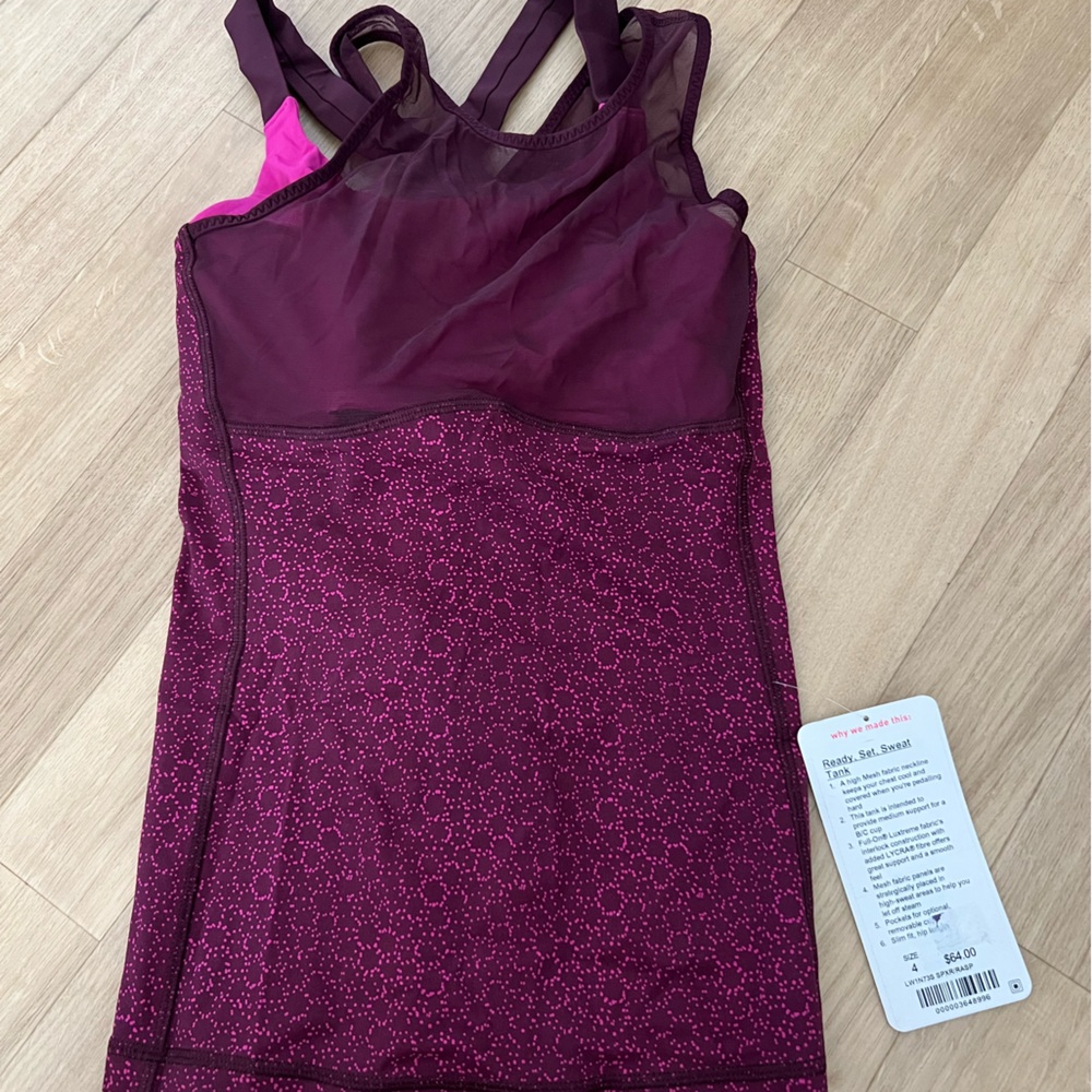 Lulu lemon Ready Set Sweat Tank (brand new)